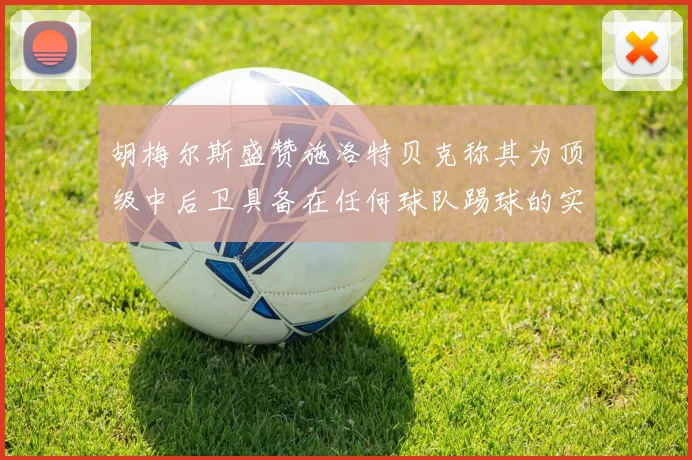 胡梅尔斯盛赞施洛特贝克称其为顶级中后卫具备在任何球队踢球的实力