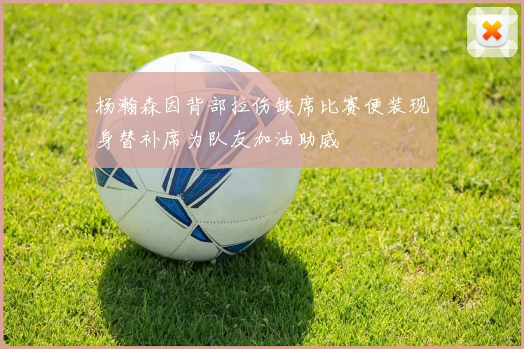 杨瀚森因背部拉伤缺席比赛便装现身替补席为队友加油助威